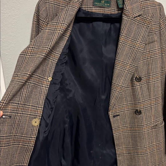 Vintage Glen Plaid Double-Breasted Blazer Embassy Row Women’s Size: 4 - Picture 5 of 6